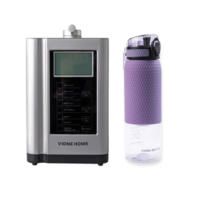 Домашний ионизатор Vione Home + минеральная бутылка Vione Mineral Bottle фиолетовая