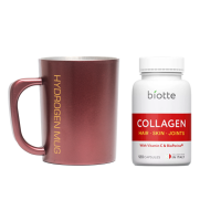 Водородная кружка Hydrogen Mug (Бордо) + Collagen for hair, skin & joints