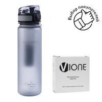 Комплект «Vione Mineral Bottle Sport» серая + минеральные шарики